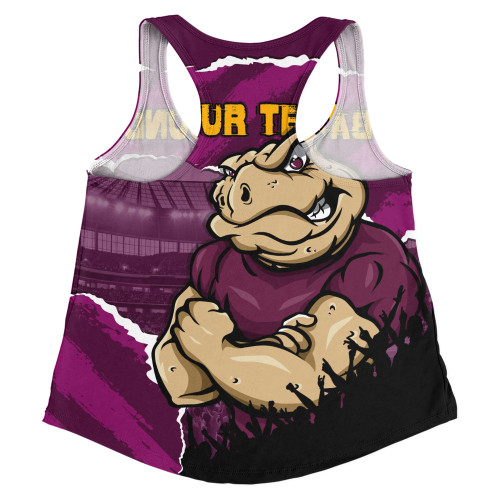 Queensland Maroons Women Racerback Singlet Origin Battleground Game Day Clash