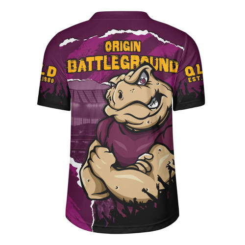 Queensland Maroons Rugby Jersey Origin Battleground Game Day Clash