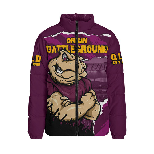 Queensland Maroons Padded Jacket Origin Battleground Game Day Clash