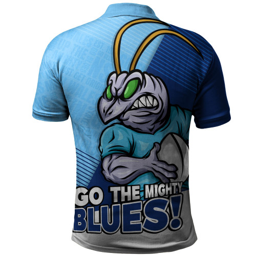New South Wales Blues Polo Shirt Battle Forged Origin Strength