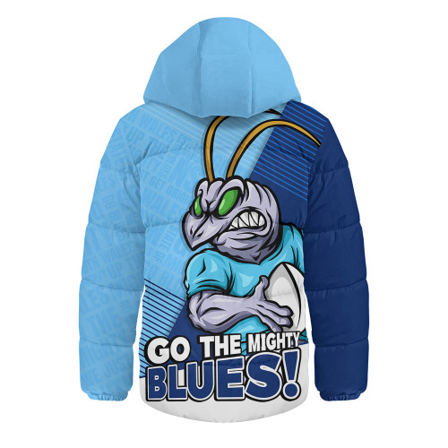 New South Wales Blues Hooded Padded Jacket Battle Forged Origin Strength