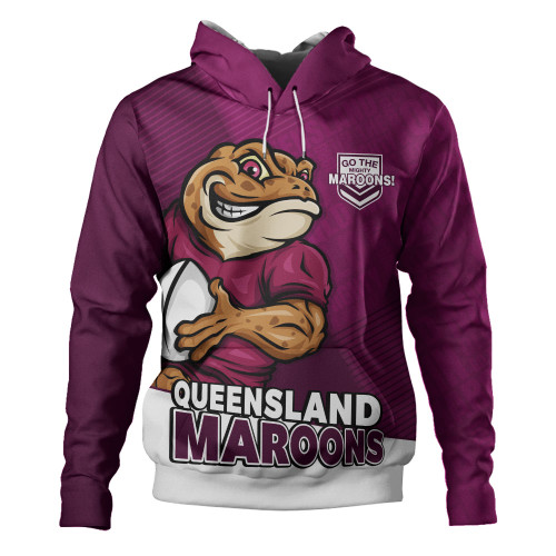 Queensland Maroons Hoodie Battle Forged Origin Strength