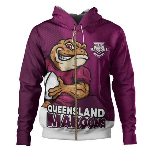 Queensland Maroons Hoodie Battle Forged Origin Strength