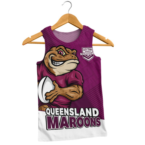 Queensland Maroons Men Singlet Battle Forged Origin Strength