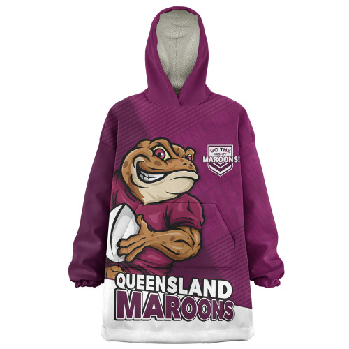 Queensland Maroons Snug Hoodie Battle Forged Origin Strength