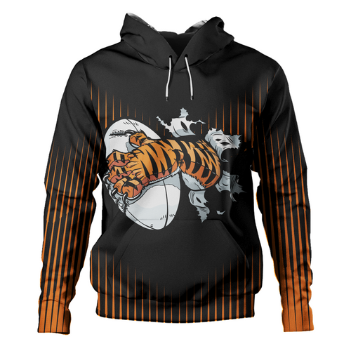 Wests Tigers Hoodie ( Custom ) Wests Tigers Mascot With Australia Flag