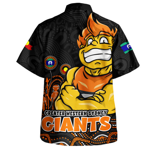 GWS GIANTS Hawaiian Shirt Naidoc Week Aboriginal Spirit Power Through Generations