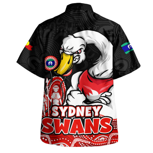 Sydney Swans Hawaiian Shirt Naidoc Week Aboriginal Spirit Power Through Generations