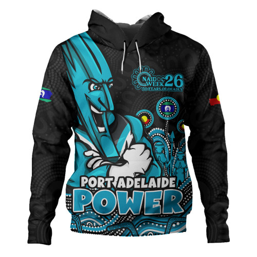 Port Adelaide Hoodie Naidoc Week Aboriginal Spirit Power Through Generations