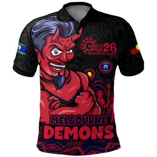 Melbourne Polo Shirt Naidoc Week Aboriginal Spirit Power Through Generations