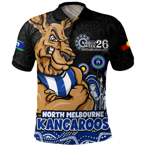 North Melbourne Polo Shirt Naidoc Week Aboriginal Spirit Power Through Generations