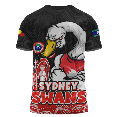 Sydney Swans T-Shirt Naidoc Week Aboriginal Spirit Power Through Generations