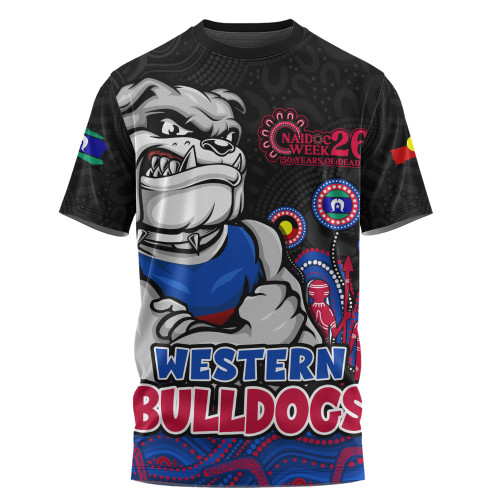 Western Bulldogs T-Shirt Naidoc Week Aboriginal Spirit Power Through Generations