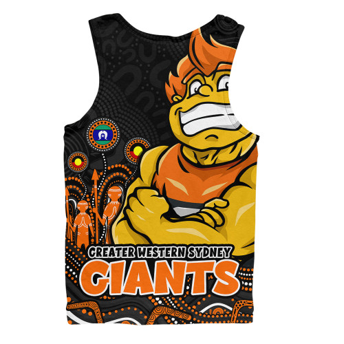 GWS GIANTS Men Singlet Naidoc Week Aboriginal Spirit Power Through Generations