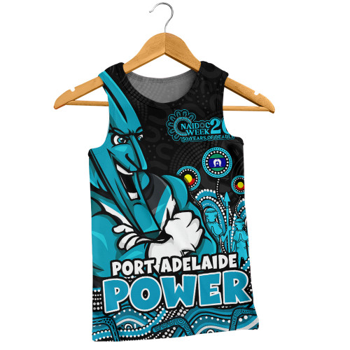 Port Adelaide Men Singlet Naidoc Week Aboriginal Spirit Power Through Generations
