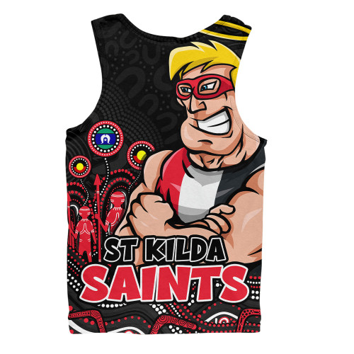 St Kilda Men Singlet Naidoc Week Aboriginal Spirit Power Through Generations