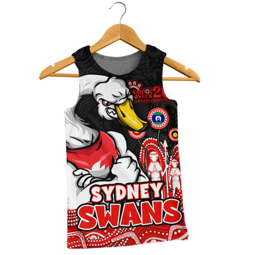 Sydney Swans Men Singlet Naidoc Week Aboriginal Spirit Power Through Generations