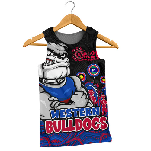 Western Bulldogs Men Singlet Naidoc Week Aboriginal Spirit Power Through Generations