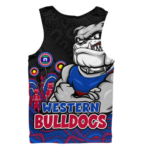 Western Bulldogs Men Singlet Naidoc Week Aboriginal Spirit Power Through Generations