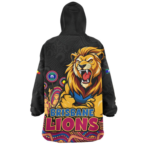 Brisbane Lions Snug Hoodie Naidoc Week Aboriginal Spirit Power Through Generations