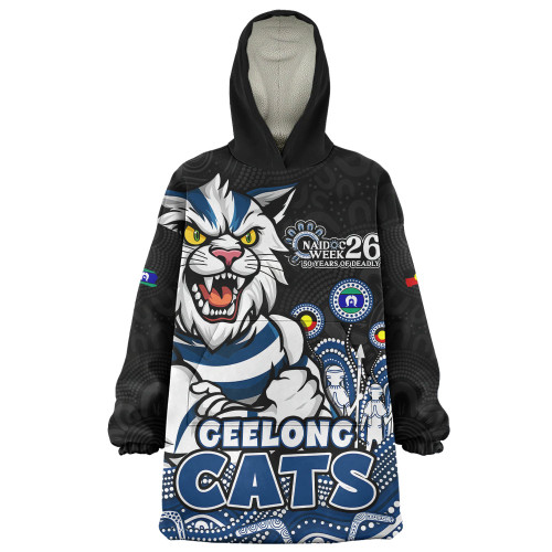 Geelong Cats Snug Hoodie Naidoc Week Aboriginal Spirit Power Through Generations