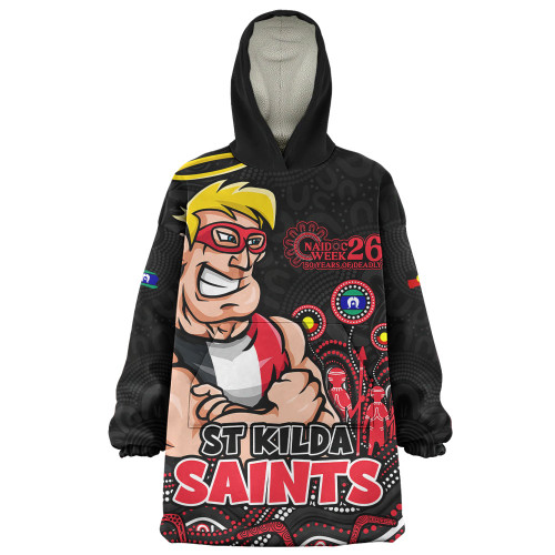 St Kilda Snug Hoodie Naidoc Week Aboriginal Spirit Power Through Generations