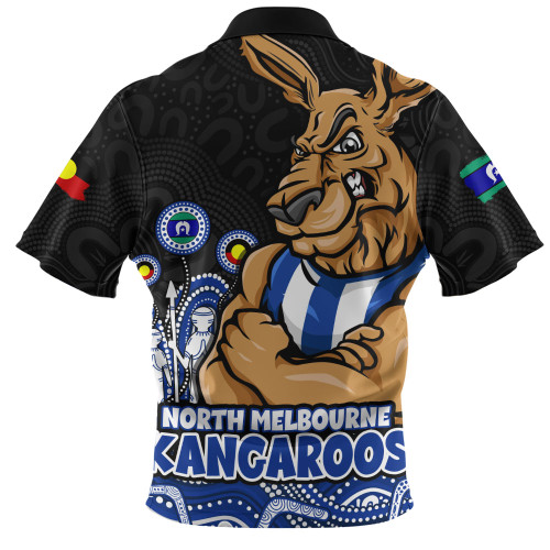 North Melbourne Zip Polo Shirt Naidoc Week Aboriginal Spirit Power Through Generations