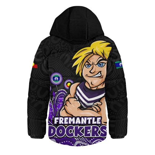 Fremantle Hooded Padded Jacket Naidoc Week Aboriginal Spirit Power Through Generations
