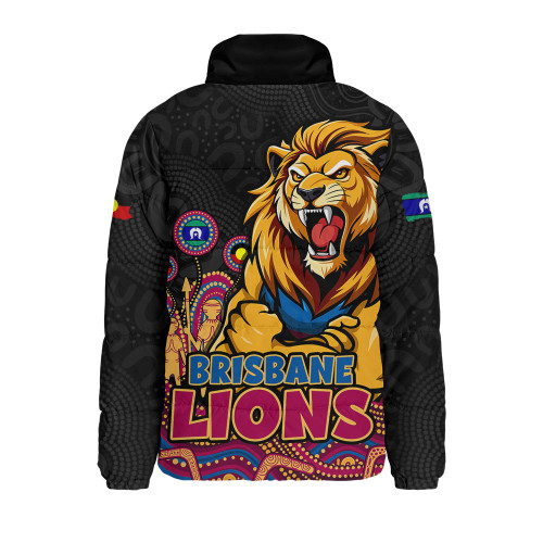 Brisbane Lions Padded Jacket Naidoc Week Aboriginal Spirit Power Through Generations