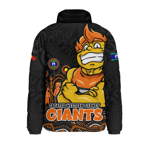 GWS GIANTS Padded Jacket Naidoc Week Aboriginal Spirit Power Through Generations