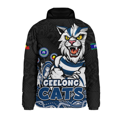 Geelong Cats Padded Jacket Naidoc Week Aboriginal Spirit Power Through Generations