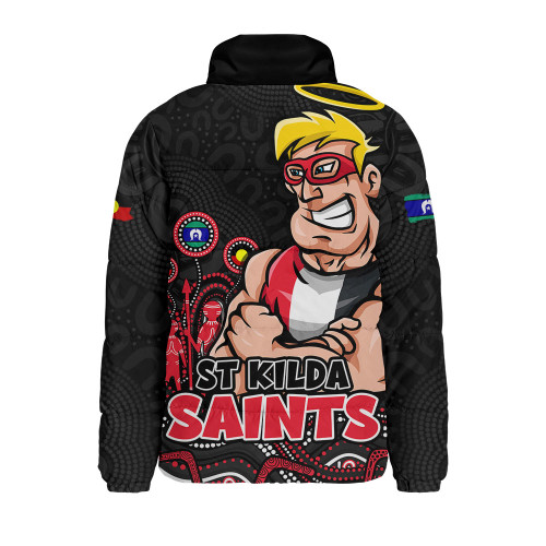 St Kilda Padded Jacket Naidoc Week Aboriginal Spirit Power Through Generations