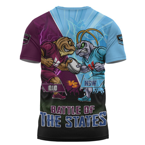 New South Wales Blues T-Shirt Origin Showdown NSW Vs QLD Game Day Power Rise