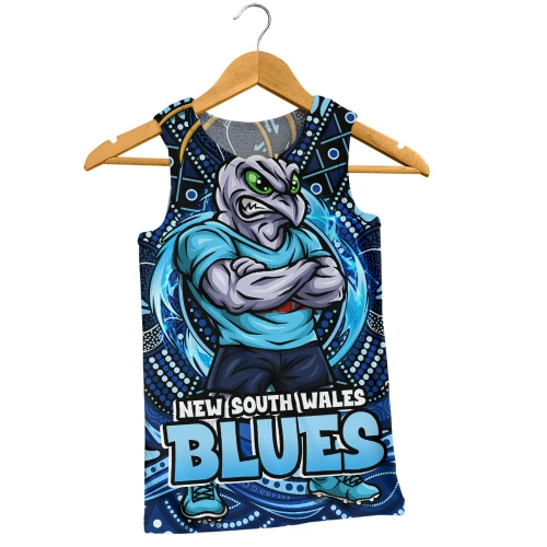 New South Wales Blues Men Singlet State Warrior Spirit Power Rise