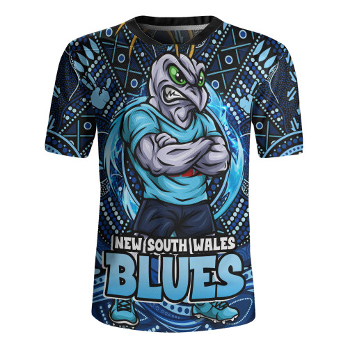 New South Wales Blues Rugby Jersey State Warrior Spirit Power Rise