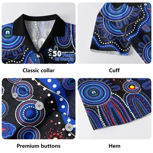 Indigenous Australian Aboriginal Hawaiian Shirt NAIDOC Week Sacred Aboriginal Tracks Of Country Spirit