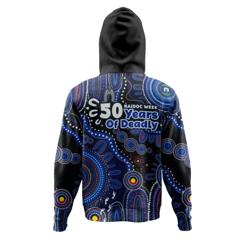 Indigenous Australian Aboriginal Hoodie NAIDOC Week Sacred Aboriginal Tracks Of Country Spirit