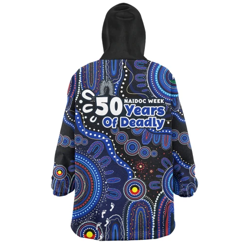 Indigenous Australian Aboriginal Snug Hoodie NAIDOC Week Sacred Aboriginal Tracks Of Country Spirit