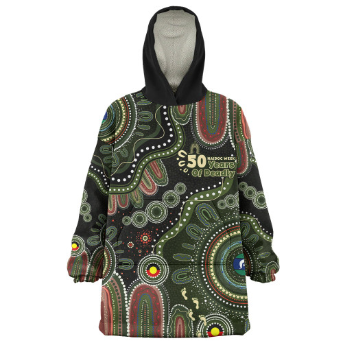 Indigenous Australian Aboriginal Snug Hoodie NAIDOC Week Sacred Aboriginal Tracks Of Country Spirit
