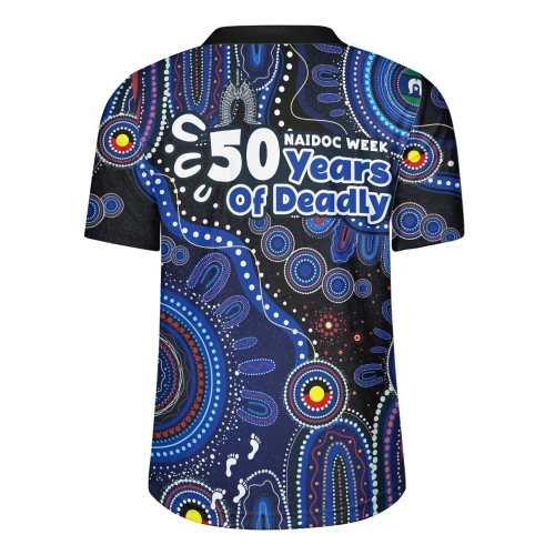 Indigenous Australian Aboriginal Rugby Jersey NAIDOC Week Sacred Aboriginal Tracks Of Country Spirit