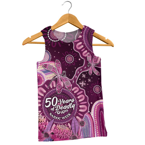 Indigenous Australian Aboriginal Men Singlet NAIDOC Week Aboriginal Dreaming Trails Of Country