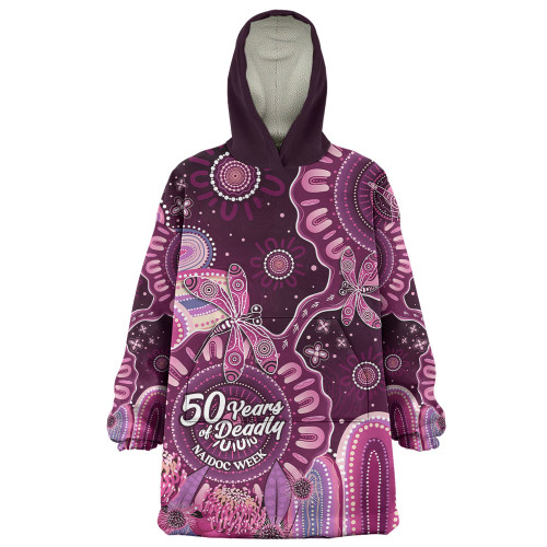 Indigenous Australian Aboriginal Snug Hoodie NAIDOC Week Aboriginal Dreaming Trails Of Country