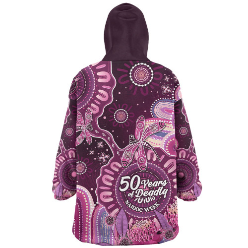 Indigenous Australian Aboriginal Snug Hoodie NAIDOC Week Aboriginal Dreaming Trails Of Country