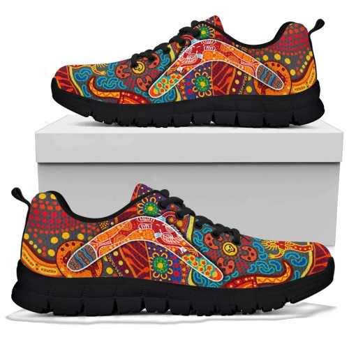 Australia Aboriginal Inspired Sneakers - Indigenous Boomerang Australia Aboriginal Inspired Sneakers - Indigenous Boomerang