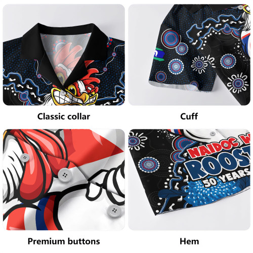 Sydney Roosters Hawaiian Shirt NAIDOC Week Aboriginal Power Journey Of Spirit Paths