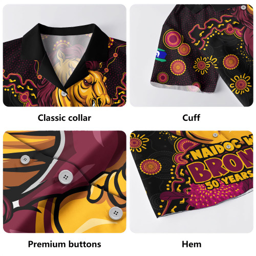 Brisbane Broncos Hawaiian Shirt NAIDOC Week Aboriginal Power Journey Of Spirit Paths