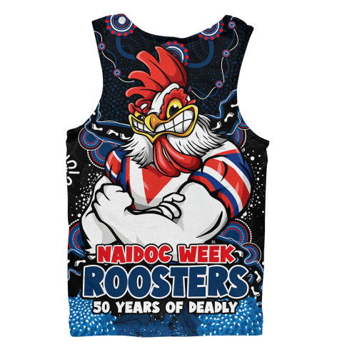 Sydney Roosters Men Singlet NAIDOC Week Aboriginal Power Journey Of Spirit Paths