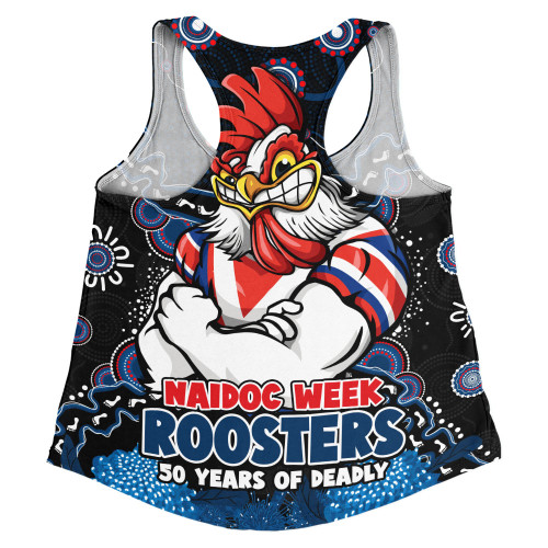 Sydney Roosters Women Racerback Singlet NAIDOC Week Aboriginal Power Journey Of Spirit Paths