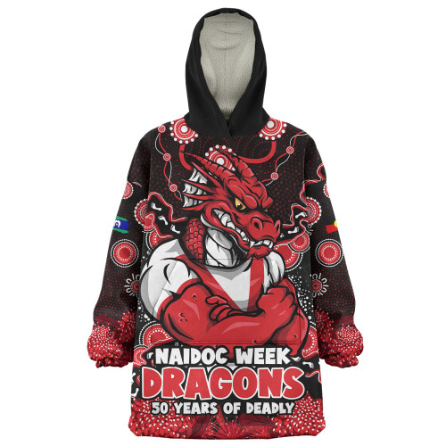 St. George Illawarra Dragons Snug Hoodie NAIDOC Week Aboriginal Power Journey Of Spirit Paths