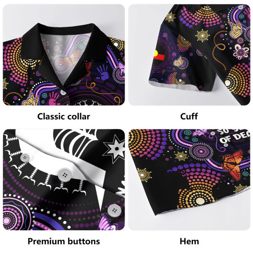 Indigenous Australian Aboriginal Hawaiian Shirt Butterfly Dreaming NAIDOC Country Connection